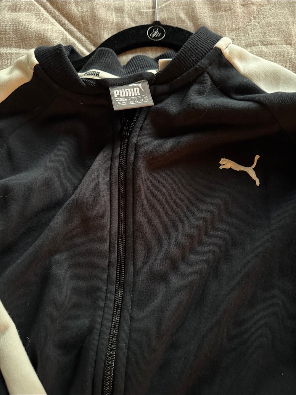 Puma Black and Light Gray Women's Track Jacket & Pants Set - Picture 2 of 2